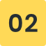 A yellow square with the number "02" in large, bold black font centered on it. - Kipaji Lab