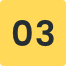 A yellow square with the number 03 in large, bold, black text centered on it. - Kipaji Lab