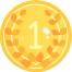 Gold medal with a number 1 in the center, surrounded by a laurel wreath. - Kipaji Lab